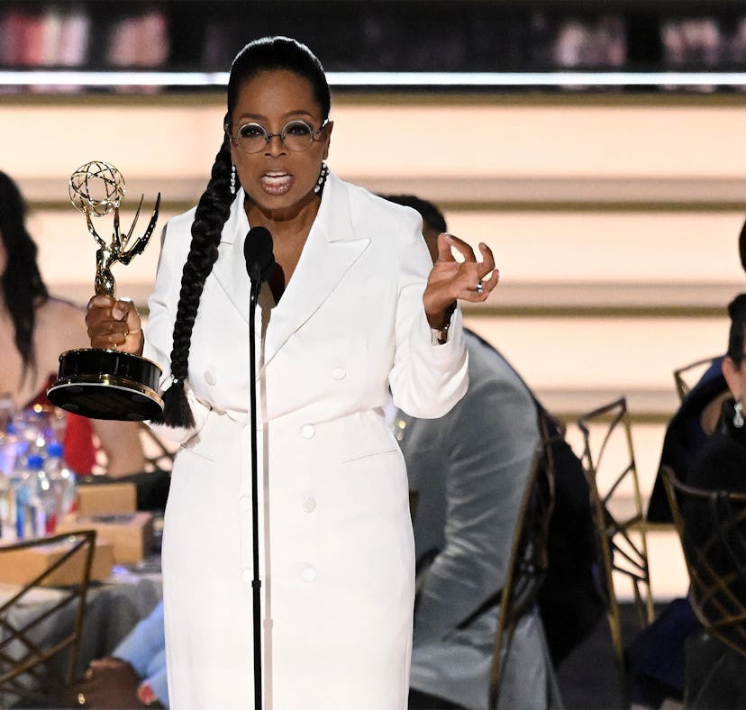 Twitter fact-checked Oprah Winfrey's math in her 2022 Emmys speech.