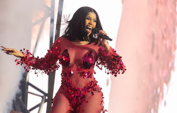 BIRMINGHAM, ENGLAND - JULY 09: Cardi B performs during the Wireless Festival at the National Exhibit...