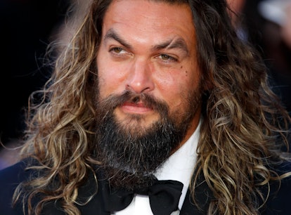 Jason Momoa's hair journey includes Jason Momoa with blonde hair as seen when Jason Momoaattends the...
