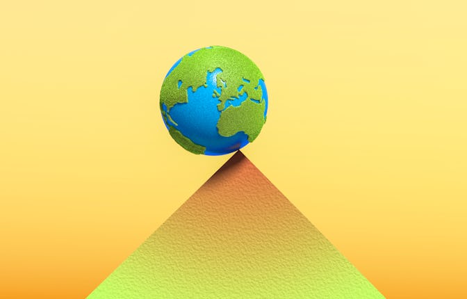 planet earth is on the tipping point or cusp of decline