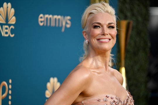British actress Hannah Waddingham arrives for the 74th Emmy Awards at the Microsoft Theater in Los A...