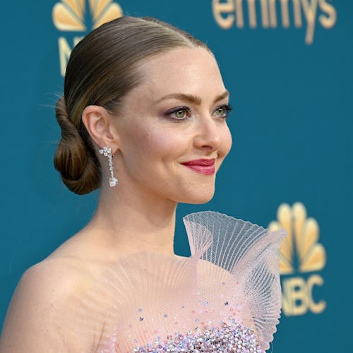 Amanda Seyfried arrives for the 74th Emmy Awards