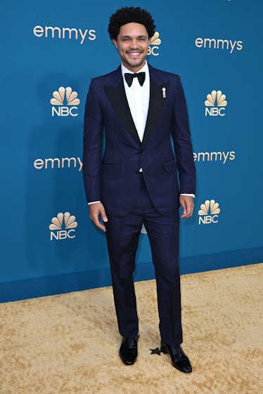 South African comedian Trevor Noah arrives for the 74th Emmy Awards 