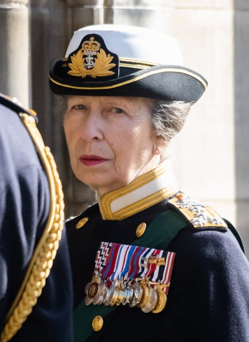 EDINBURGH, SCOTLAND - SEPTEMBER 12: Princess Anne, Princess Royal arriving at St Giles Cathedral on ...