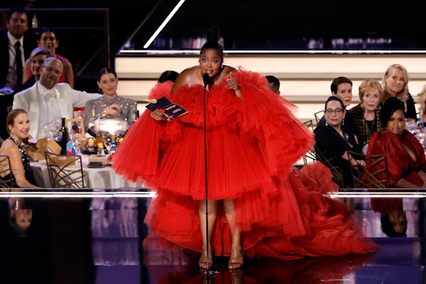 LOS ANGELES, CALIFORNIA - SEPTEMBER 12: Lizzo speaks onstage during the 74th Primetime Emmys at Micr...