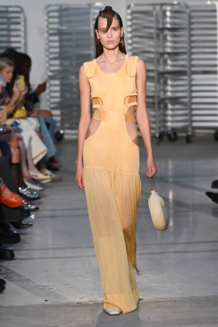 NEW-YORK, USA - SEPTEMBER 13: A model walks the runway during the Bevza Ready to Wear Spring/Summer ...