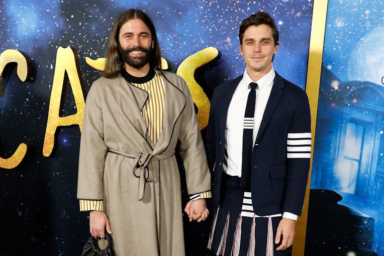 NEW YORK, NEW YORK - DECEMBER 16: Jonathan Van Ness and Antoni Porowski attend the world premiere of...