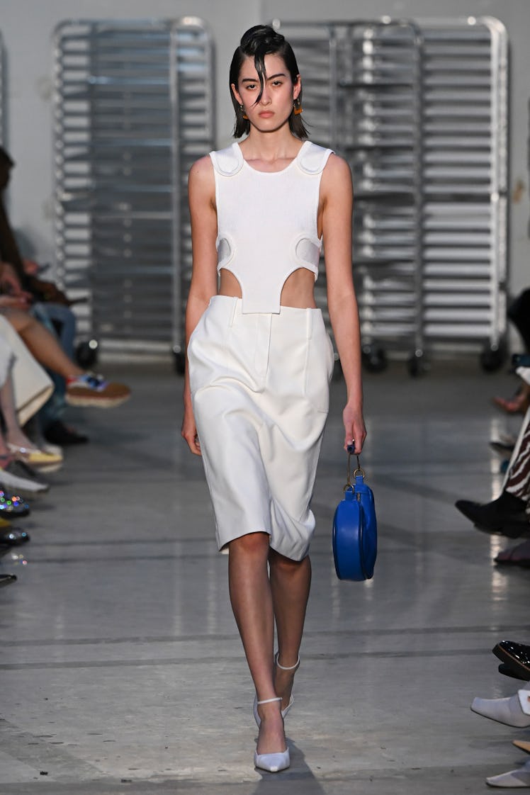 NEW-YORK, USA - SEPTEMBER 13: A model walks the runway during the Bevza Ready to Wear Spring/Summer ...
