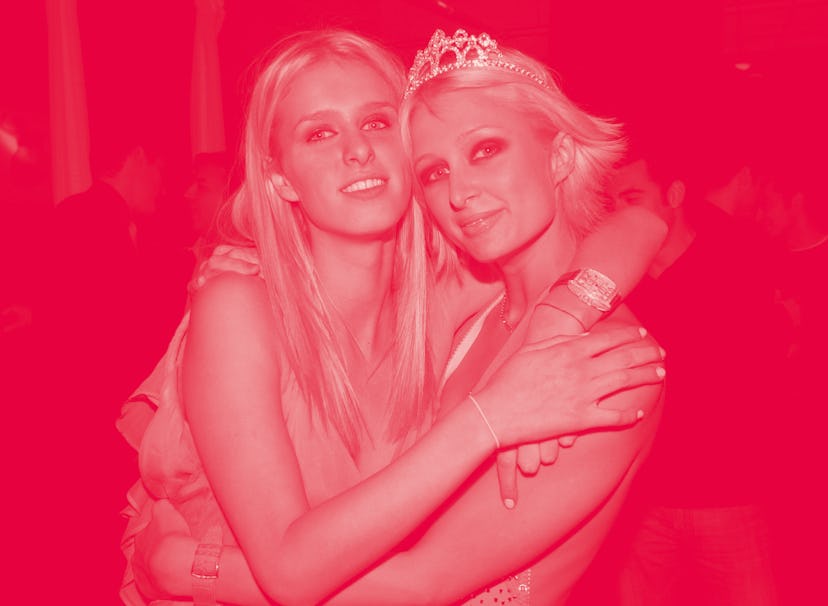 Nicky Hilton & Paris Hilton during Paris Hilton's Birthday Party - New York at Studio 54 in New York...