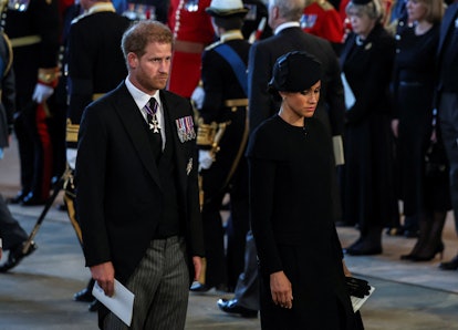 Photos Of Prince Harry & Meghan Markle At The Queen’s Funeral Events
