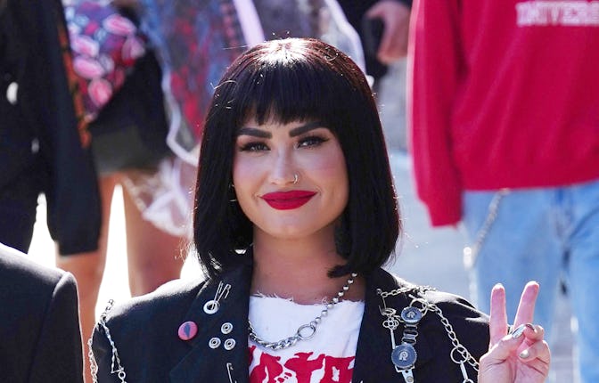 LOS ANGELES, CA - JULY 14: Demi Lovato is seen on July 14, 2022 in Los Angeles, California. (Photo ...