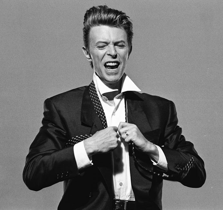 David Bowie On Set of "Jump They Say" Music Video, in Los Angeles California, circa March 1993. (Pho...