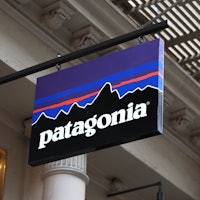 NEW YORK, NEW YORK - SEPTEMBER 14: A Patagonia store signage is seen on Greene Street on September 1...