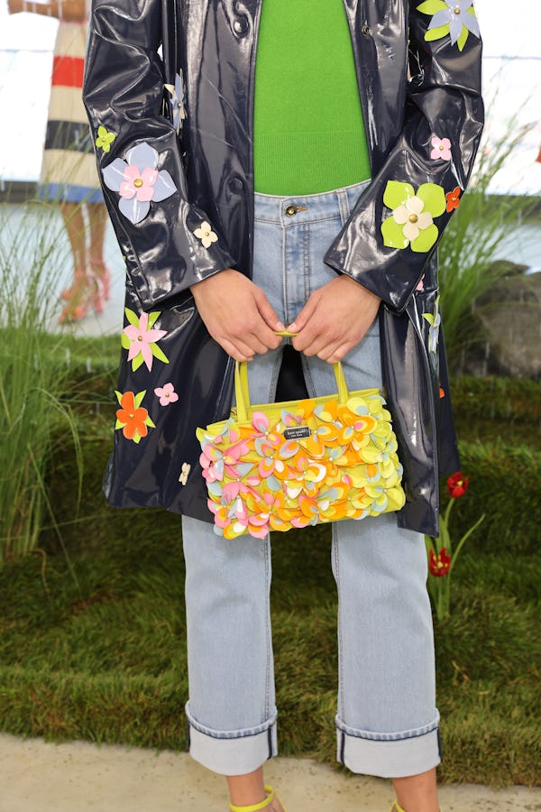 A model poses during the Kate Spade Presentation during September 2022 New York Fashion Week