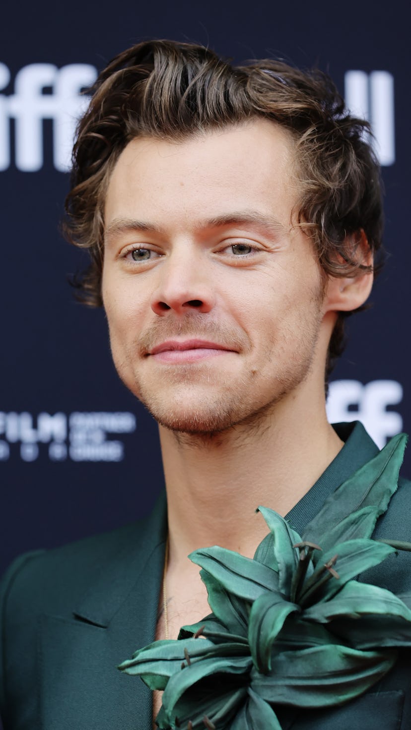 TORONTO, ONTARIO - SEPTEMBER 11: Harry Styles attends the "My Policeman" Premiere during the 2022 To...