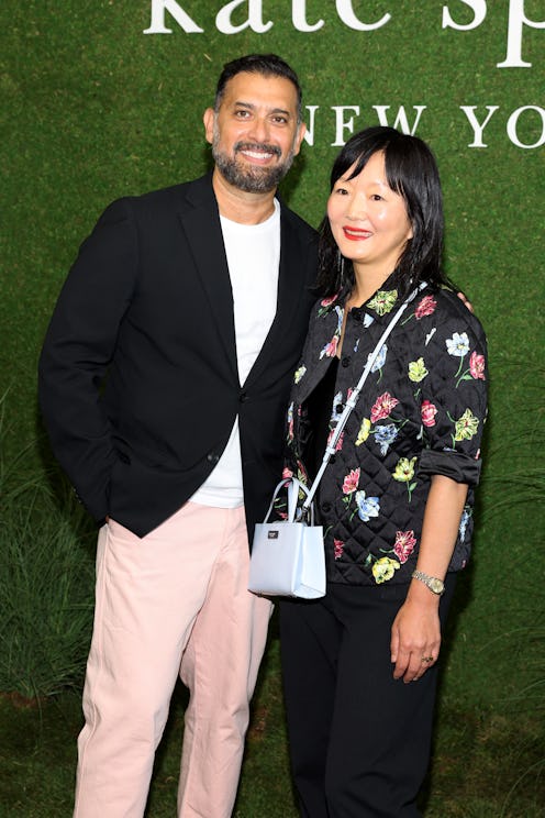 Tom Mora and Jennifer Lyu attend the Kate Spade Presentation during September 2022 New York Fashion ...