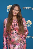 US model Chrissy Teigen arrives for the 74th Emmy Awards at the Microsoft Theater in Los Angeles, Ca...