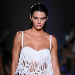 NEW-YORK, USA - SEPTEMBER 09: Kendall Jenner walks the runway during the Proenza Schouler Ready to W...