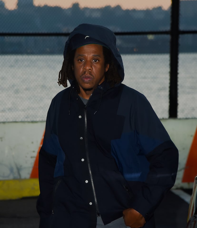 NEW YORK, NEW YORK - AUGUST 01: Jay-Z is seen out and about in Manhattan on August 01, 2022 in New Y...