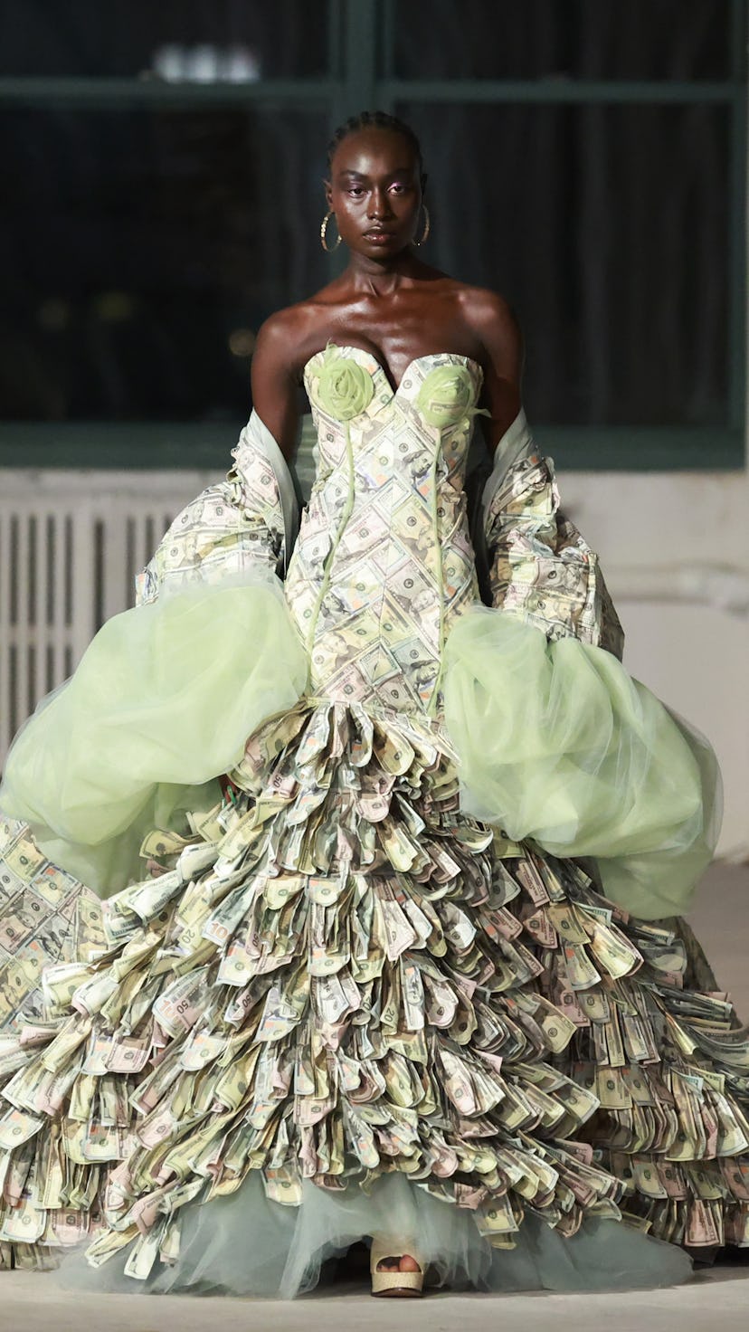 A model walks the runway at the Fe Noel fashion show during September 2022 New York Fashion Week: Th...