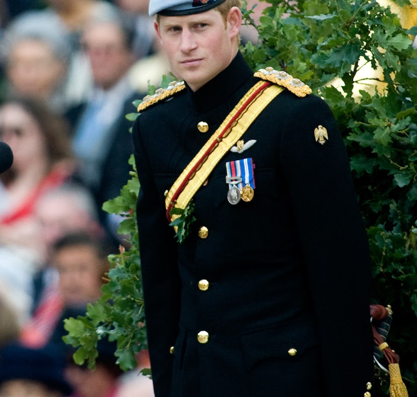 Prince Harry, seen here wearing his military regalia, is expected to don his military attire once ag...