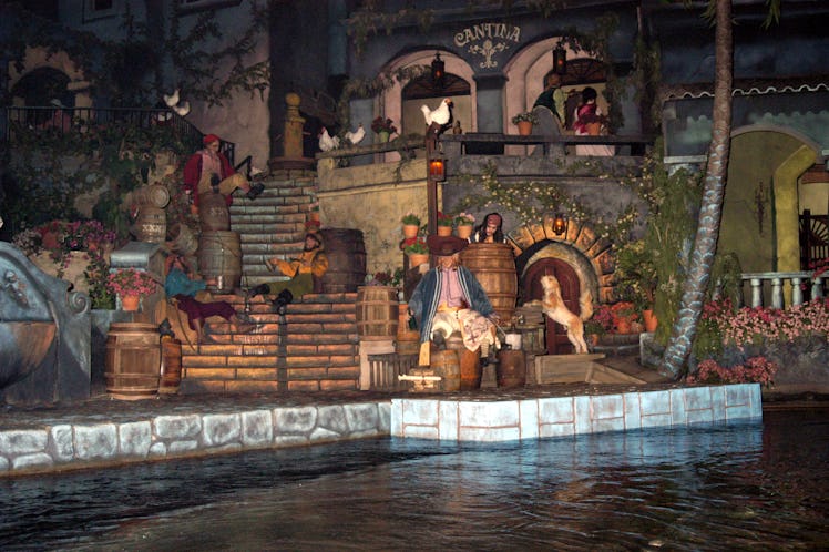 Captain Jack Sparrow (Johnny  Depp) in the "Pirates of the Caribbean" Ride at Disneyland (Photo by B...