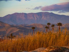 A view at twilight of the Topatopa Mountains in Ojai is one of the things to do in Ojai, California....