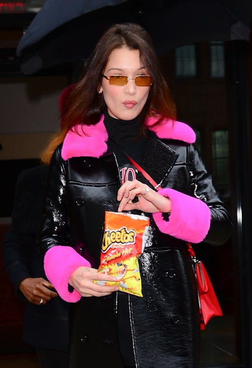 bella hadid cheetos