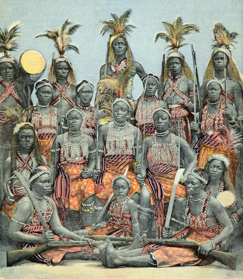  Dahomey Amazons or Female Warriors 1897 (Present-day Benin) 