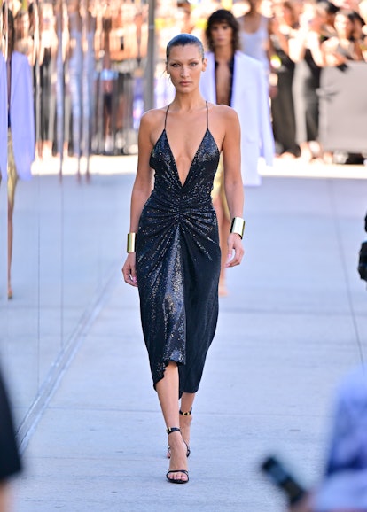 NEW Bella Hadid at the Michael Kors fashion show at Highline Stages on September 14, 2022
