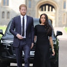 Prince Harry and Meghan Markle reportedly won't be at pre-funeral reception following Queen Elizabet...