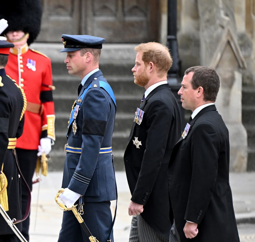 The photos of Princes William and Harry at the queen's funeral are moving.