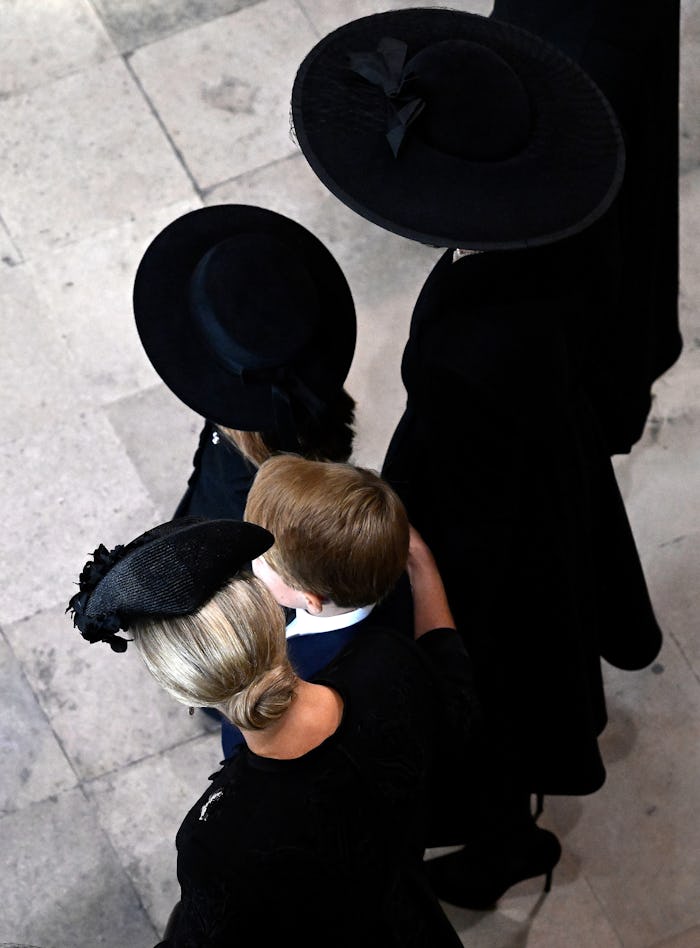The Countess of Wessex comforted Prince George.