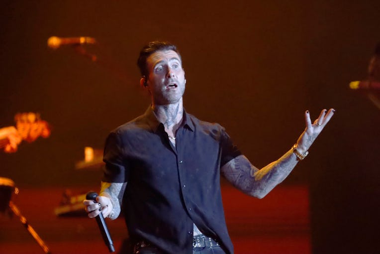 MONTERREY, MEXICO - APRIL 01: Adam Levine, singer of Maroon 5, performs during day one of Tecate Pa'...