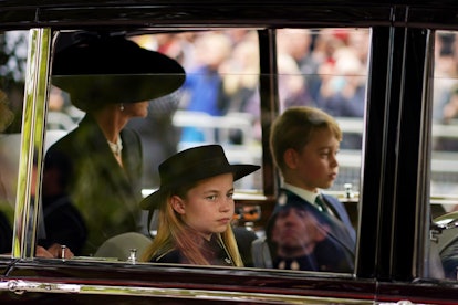 LONDON, ENGLAND - SEPTEMBER 19: Catherine, Princess of Wales, Princess Charlotte of Wales and Prince...
