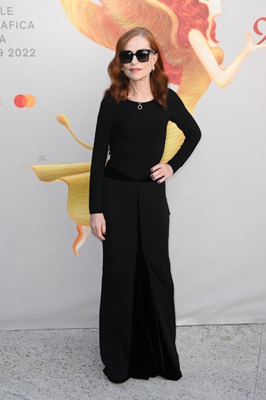 Isabelle Huppert attends the "La Syndicaliste" red carpet 