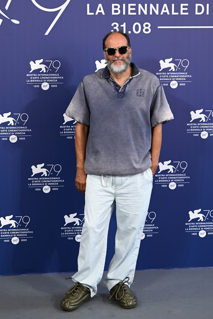 Luca Guadagnino attends the photocall for "Bones And All" 