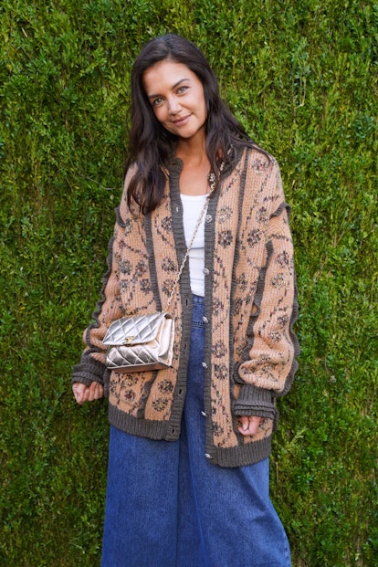Katie Holmes Kicks Off Autumn in a Luxe Cardigan