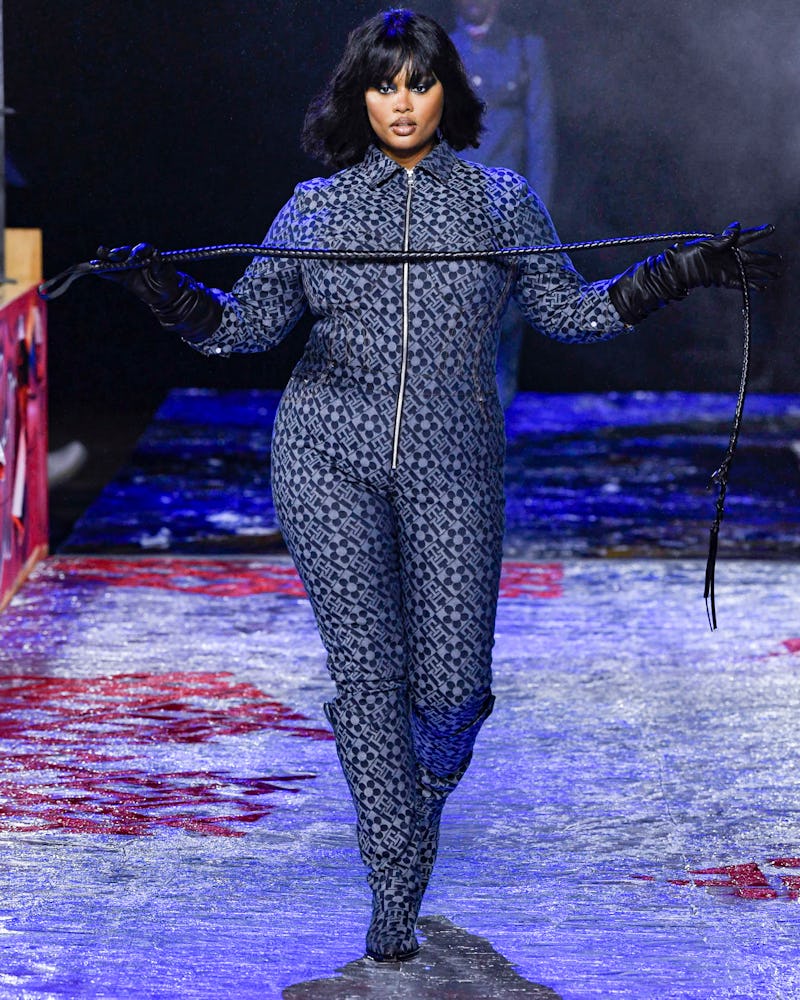 Precious Lee walks the runway during the Tommy Hilfiger Ready to Wear Spring/Summer 2023