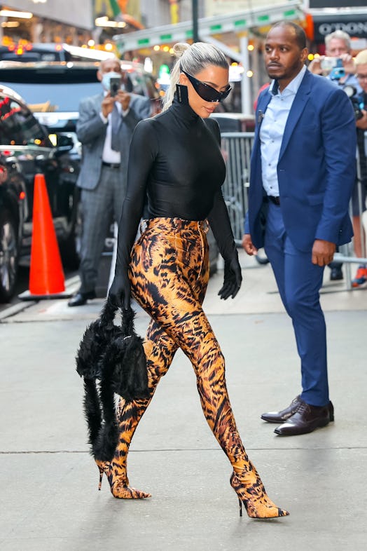 Kim Kardashian is seen arriving to 'Good Morning America' 