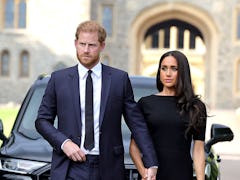 Meghan Markle and Prince Harry's body language at the queen's funeral was sweet.