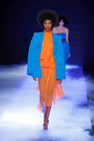 See most of the Best Looks 2 A model walks the runway of the Alberta Ferretti Fashion Show during the Milan Fashion Week Womenswe...