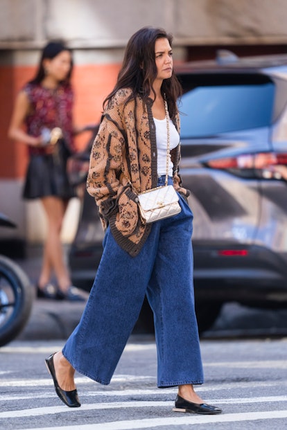 Katie Holmes Rewears Chanel Flap Bag In Another Epic Fall Look