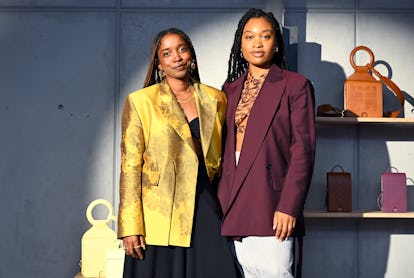 Designers, Moya Annece and Ashley Cimone, attend the Ashya presentation during September 2022 New Yo...