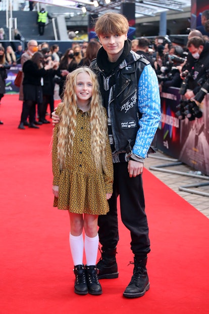 Olive Tennant and Ty Tennant attend the 'Belfast' European Premiere