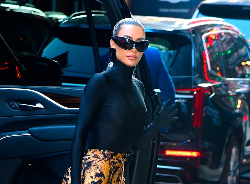 NEW YORK, NY - SEPTEMBER 20:  Kim Kardashian is seen  at "Good Morning America" on September 20, 202...
