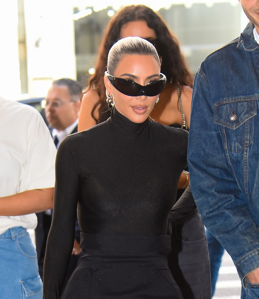 NEW YORK, NEW YORK - SEPTEMBER 20: Kim Kardashian is seen in Manhattan on September 20, 2022 in New ...
