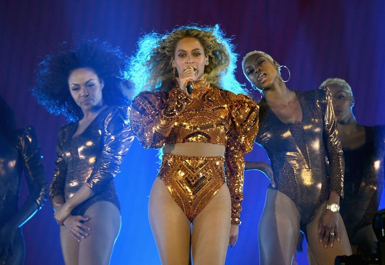 HOUSTON, TX - MAY 07:  Beyonce performs onstage during 'The Formation World Tour' at NRG Stadium on ...