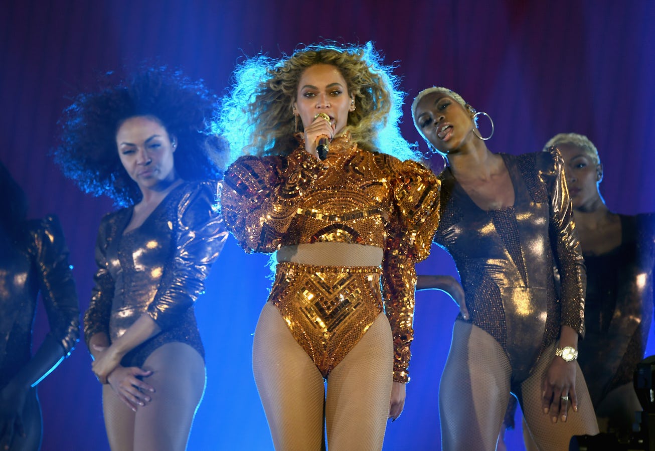 HOUSTON, TX - MAY 07:  Beyonce performs onstage during 'The Formation World Tour' at NRG Stadium on ...