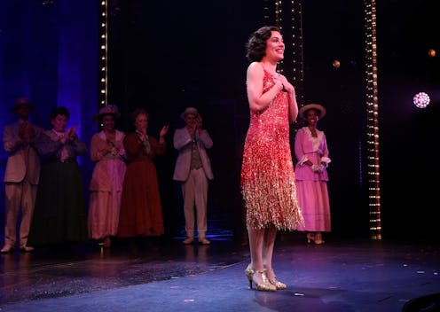 NEW YORK, NEW YORK - SEPTEMBER 06: Lea Michele takes her first curtain call as "Fanny Brice" in "Fun...